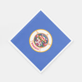 Staatsflagge in Minnesota Serviette (Ecke)