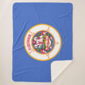 Staatsflagge in Minnesota Sherpadecke (Vorderseite)