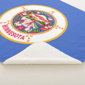 Staatsflagge in Minnesota Sherpadecke (3/4)