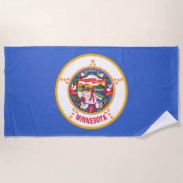 Staatsflagge in Minnesota Strandtuch