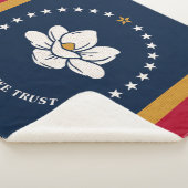 Staatsflagge in Mississippi Print Patriotic Sherpadecke (3/4)