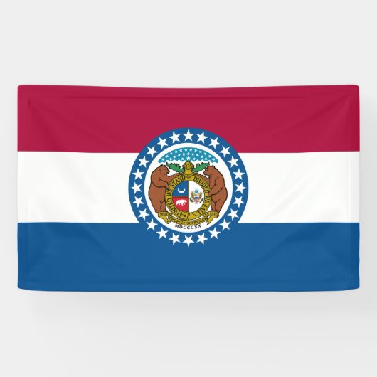 Staatsflagge in Missouri Banner (Horizontal)