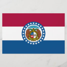 Staatsflagge in Missouri Briefpapier