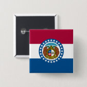 Staatsflagge in Missouri Button (Vorne & Hinten)