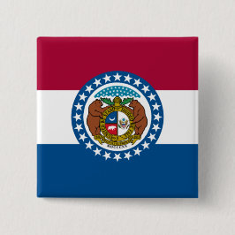 Staatsflagge in Missouri Button