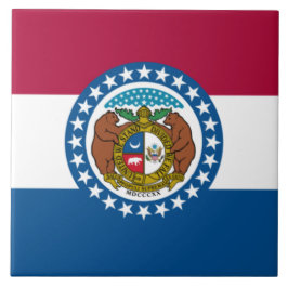 Staatsflagge in Missouri Fliese