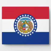 Staatsflagge in Missouri Fotoplatte (Vorderseite)