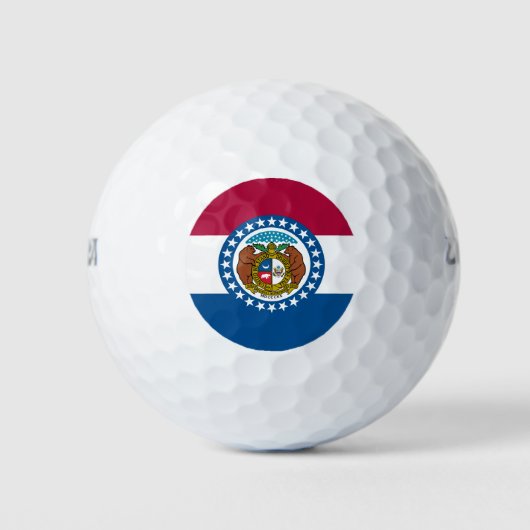 Staatsflagge in Missouri Golfball (Vorderseite)