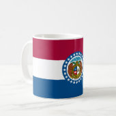 Staatsflagge in Missouri Kaffeetasse (Vorderseite Links)