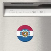 Staatsflagge in Missouri Magnet (In Situ (Geschirrspüler))