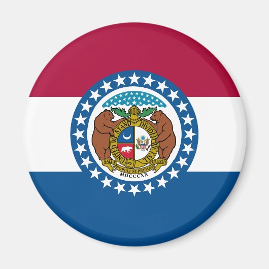 Staatsflagge in Missouri Magnet (Vorne)