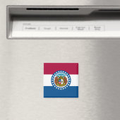 Staatsflagge in Missouri Magnet (In Situ (Geschirrspüler))
