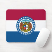 Staatsflagge in Missouri Mousepad (Mit Mouse)