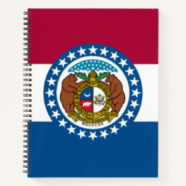 Staatsflagge in Missouri Notizblock