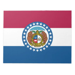 Staatsflagge in Missouri Notizblock