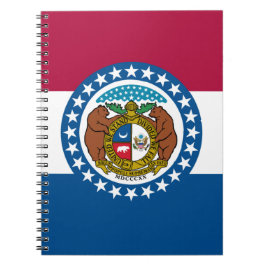 Staatsflagge in Missouri Notizblock