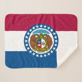 Staatsflagge in Missouri Print Patriotic Sherpadecke