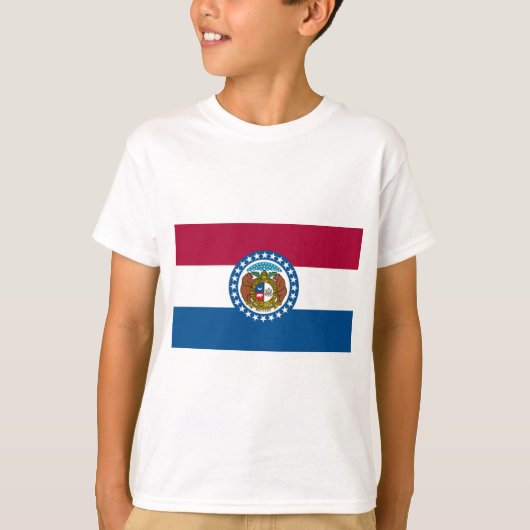 Staatsflagge in Missouri T-Shirt (Vorderseite)