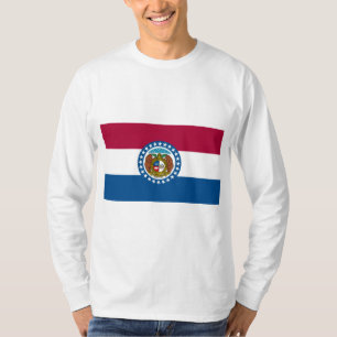Staatsflagge in Missouri T-Shirt