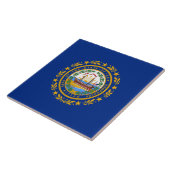 Staatsflagge in New Hampshire Fliese (Seite)