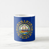 Staatsflagge in New Hampshire Kaffeetasse (Mittel)