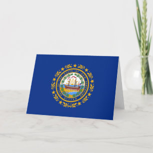 Staatsflagge in New Hampshire Karte