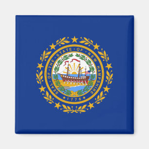 Staatsflagge in New Hampshire Magnet
