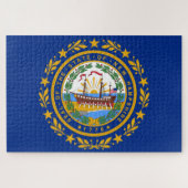 Staatsflagge in New Hampshire Puzzle (Horizontal)