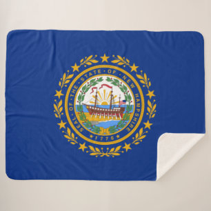 Staatsflagge in New Hampshire Sherpadecke