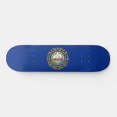 Staatsflagge in New Hampshire Skateboard (Horizontal)