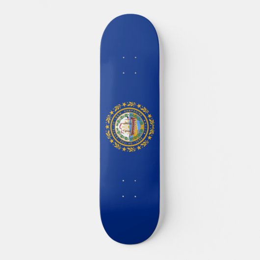 Staatsflagge in New Hampshire Skateboard (Vorderseite)