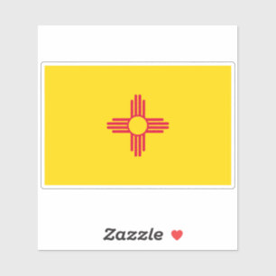 Staatsflagge in New Mexico Aufkleber