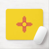 Staatsflagge in New Mexico, USA Mousepad (Mit Mouse)