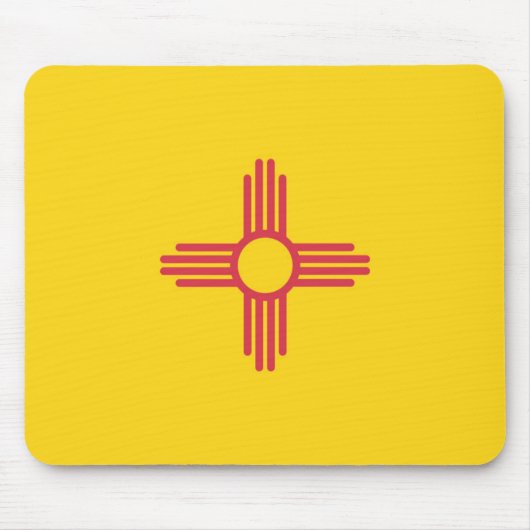 Staatsflagge in New Mexico, USA Mousepad (Vorne)
