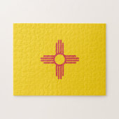 Staatsflagge in New Mexico, USA Puzzle (Horizontal)