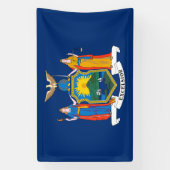 Staatsflagge in New York Banner (Vertikal)