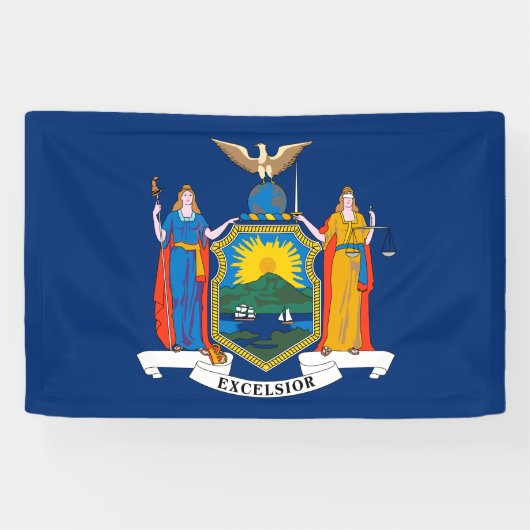 Staatsflagge in New York Banner (Horizontal)
