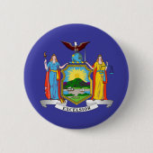 Staatsflagge in New York Button (Vorderseite)