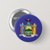 Staatsflagge in New York Button (Vorne & Hinten)