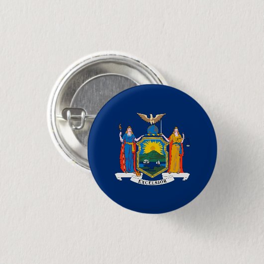 Staatsflagge in New York Button (Vorne & Hinten)