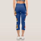 Staatsflagge in New York Capri Leggings (Rückseite)