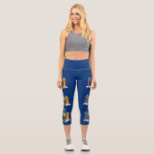 Staatsflagge in New York Capri Leggings (Vorderseite)