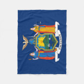 Staatsflagge in New York Fleecedecke (Vorderseite)