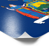 Staatsflagge in New York Fotodruck (Ecke)