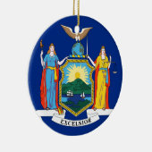 Staatsflagge in New York Keramikornament (Rechts)
