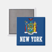 Staatsflagge in New York Magnet (Vorderseite/Rückseite)