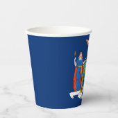 Staatsflagge in New York Pappbecher (Vorderseite)