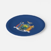 Staatsflagge in New York Pappteller (Schrägansicht)