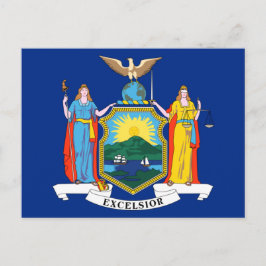 Staatsflagge in New York Postkarte