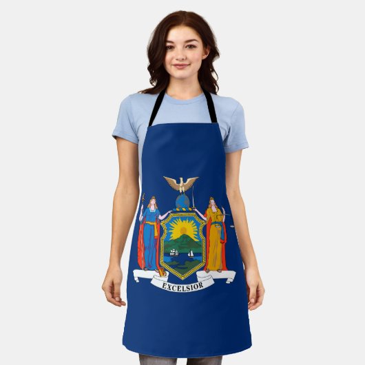 Staatsflagge in New York Schürze (Getragen)